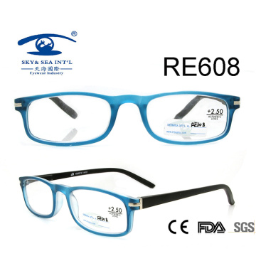 Rectangle Frame Spring Hinge Custom Reading Glasses (RE608)